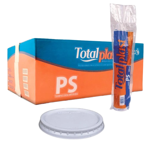 TAMPA DESCARTAVEL TOTALPLAST PS - P/100ML