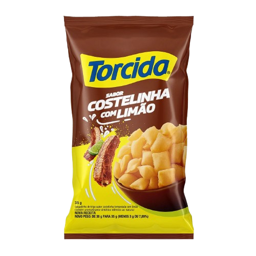 SALGADINHO TORCIDA 35g COSTELINHA COM LIMÃO
