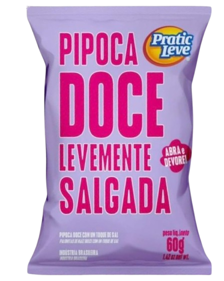 PIPOCA PRATIC LEVE 60g LEVEMENTE SALGADA