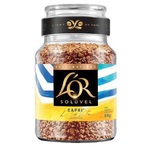CAFE LOR SOLUVEL 84g CAPRI VIDRO