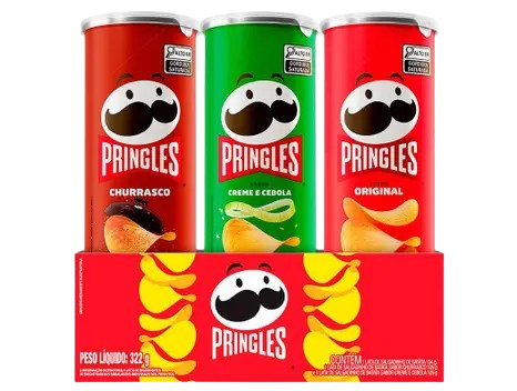 PRINGLES 322g TRIPACK ORIGINAL/CHURRASCO/CEBOLA