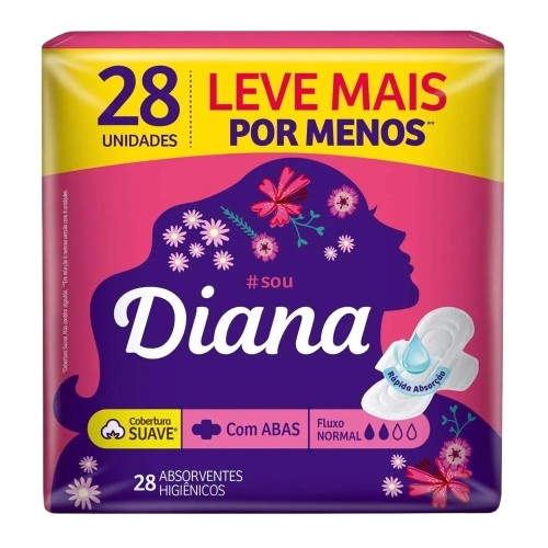 ABSORVENTE DIANA SUAVE C/A C/28UN