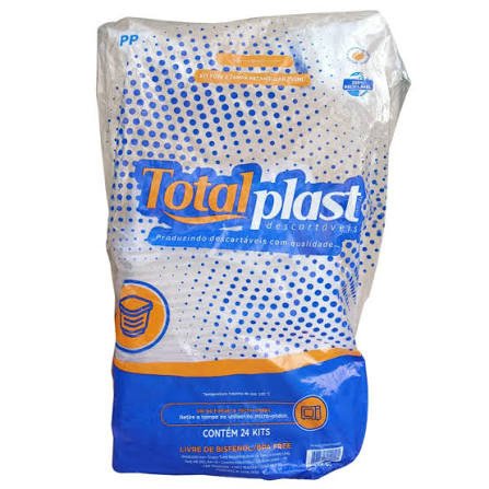 KIT POTE E TAMPA TOTALPLAST 750ML RETANG