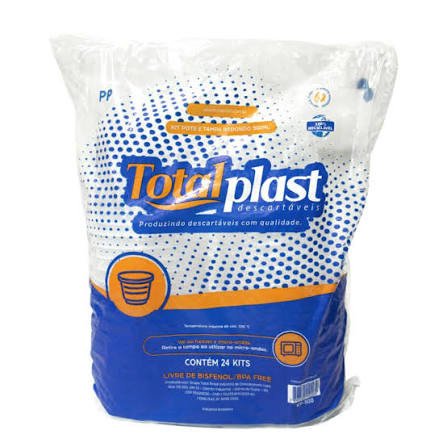 KIT POTE E TAMPA TOTALPLAST 500ML REDOND