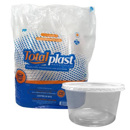 KIT POTE E TAMPA TOTALPLAST 1000ML REDON