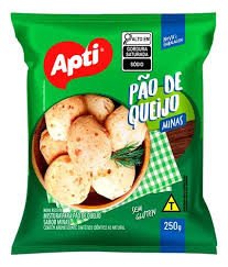 PAO DE QUEIJO APTI 250G MINAS PACOTE