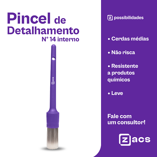 Pincel INTERNO Nº14 Zacs Unidade