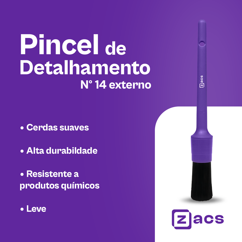 Pincel EXTERNO ZACS Nº14 Unidade