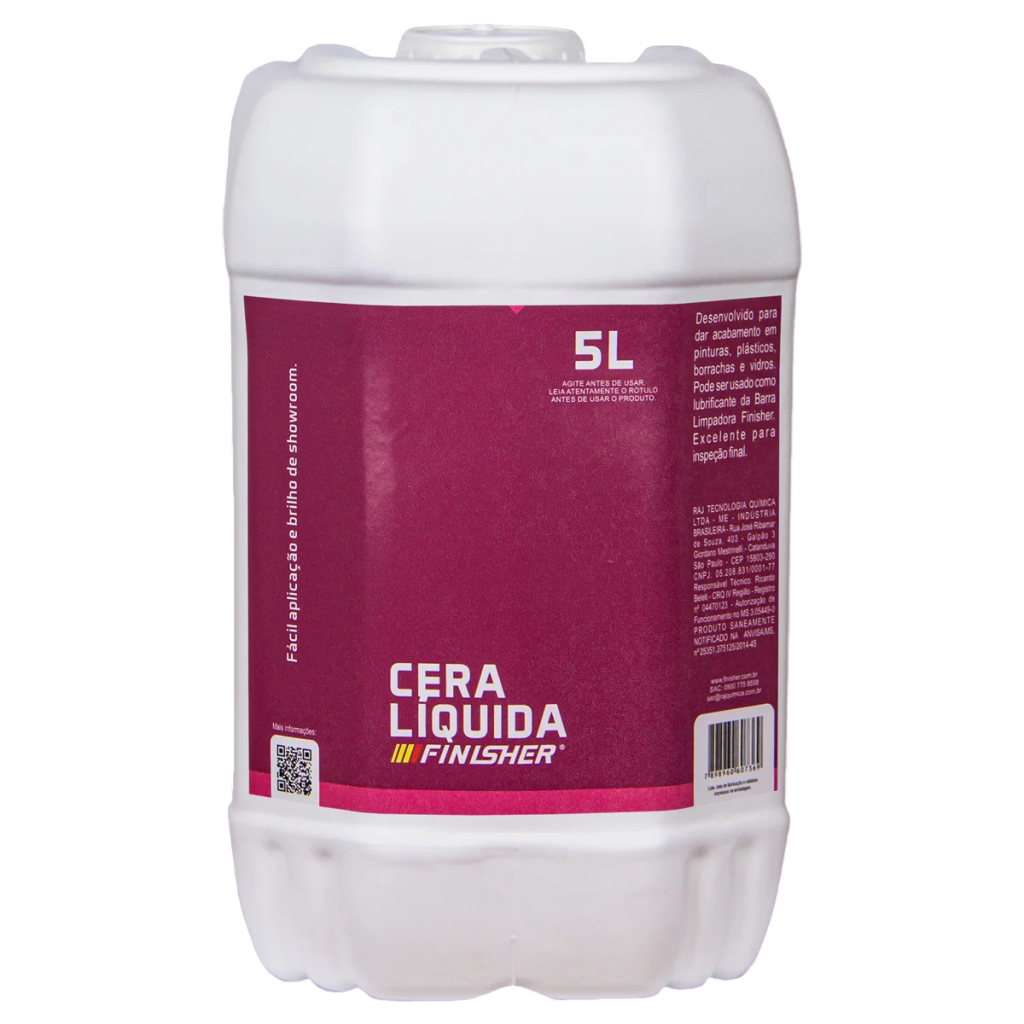 Cera Líquida Finisher 5L - Cera Finalizadora