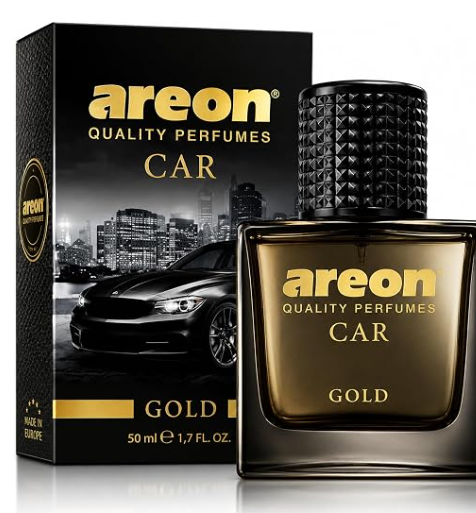 AREON CAR PERFUME 50ml GLASS GOLD