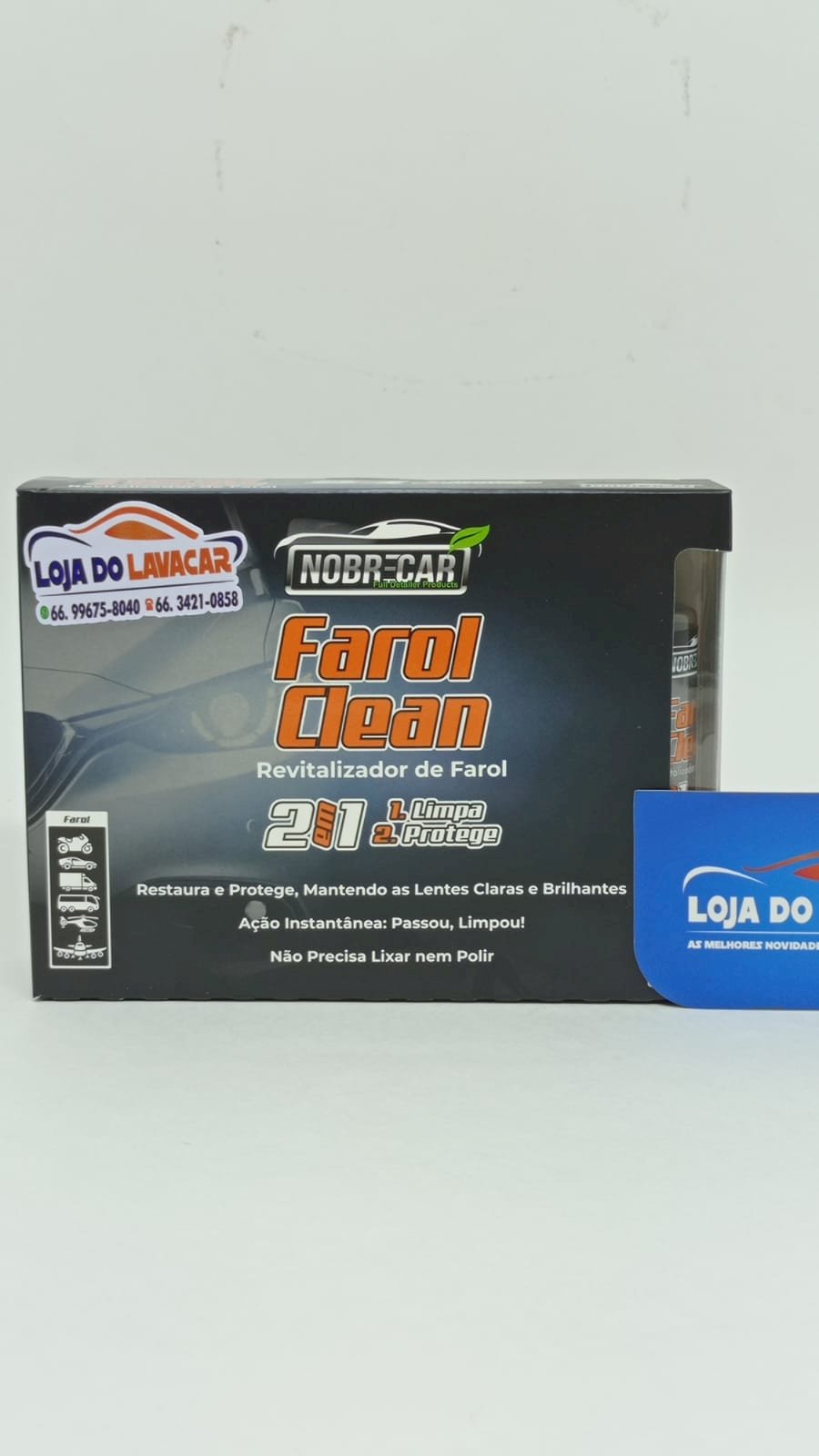 Farol Clean Revitalizador de Farol 2 em 1 Nobre