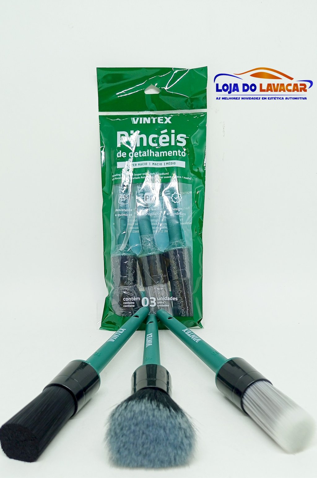 KIT 3 PINCEL DETALHAMENTO VINTEX - LANÇAMENTO