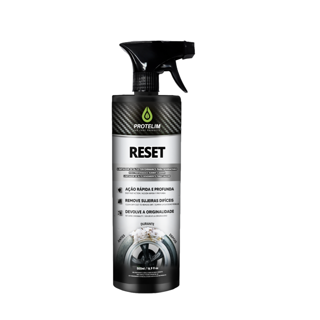 RESET 500ml – LIMPADOR DE PNEUS E BORRACHAS