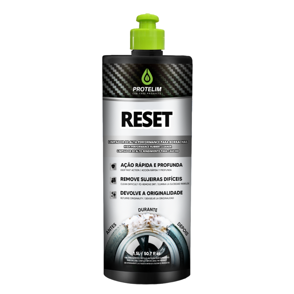RESET 1,5L – LIMPADOR DE PNEUS E BORRACHAS