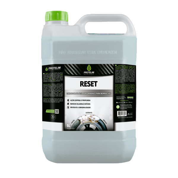 RESET 5L – LIMPADOR DE PNEUS E BORRACHAS