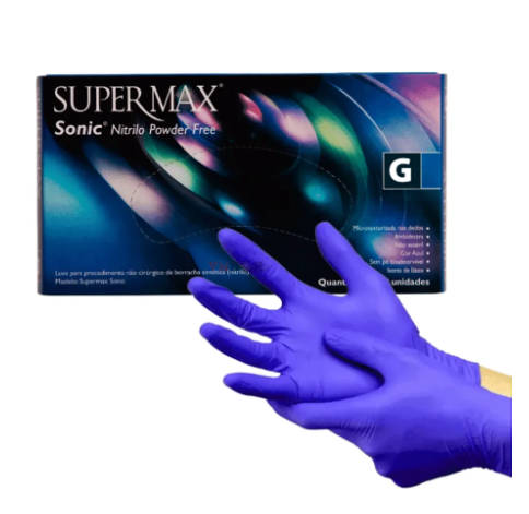 	Luva Azul Sonic Tam. XG cx/100 Safemax