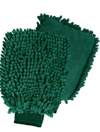 Luva Microfibra Lavagem Automotiva Vintex 2 Em 1 Vonixx Verde-escuro