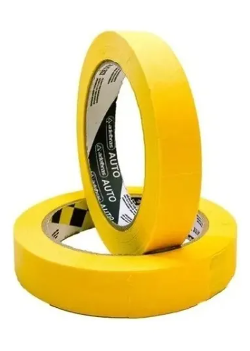  Fitas Crepe Automotiva Amarela 18mm X 40m rapifix