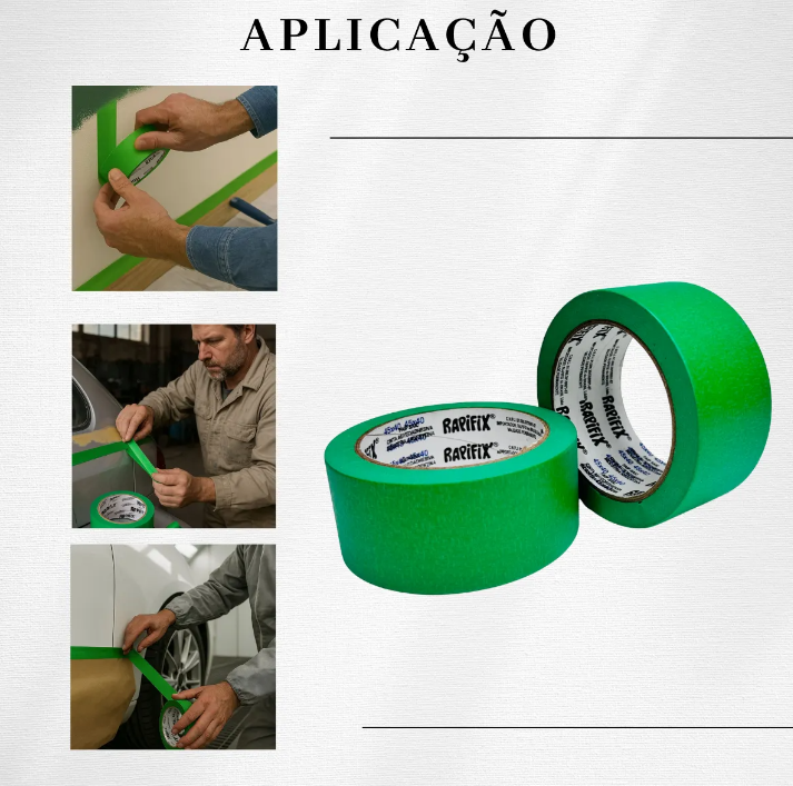 Fita Crepe 45x40 Pintura Automotiva Alta Qualidade