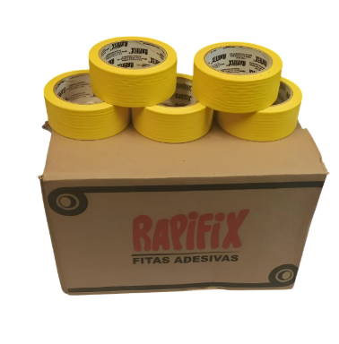 Fita Crepe Rapifix 42x40 amarela (UNIDADE)