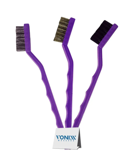 Jogo de Escovas para Detalhamento Zacs  (Aço, Latão e Nylon)