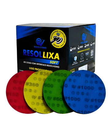 Lixas Para Polimento De Vidro Resolvidro 5 Polegadas (Unidade)