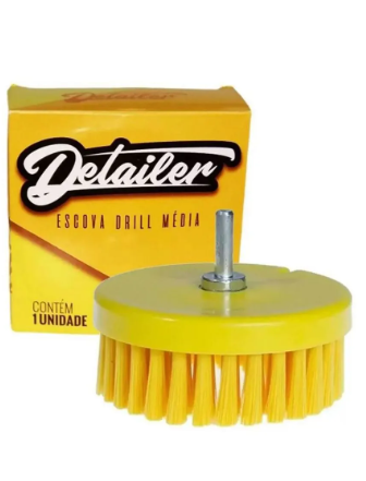 Escova Drill Média P/ Parafusadeira Furadeira - Detailer