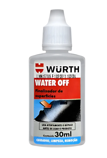 Water Off Cristalizador De Vidros Repele E Viseira Água 30ml Trasparente