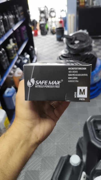 LUVA PRETA M SAFE MAX 