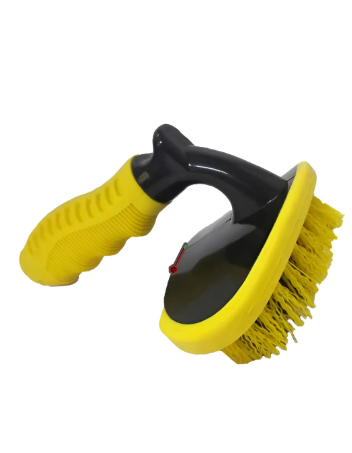 Escova Para Pneus Detailer Amarela E Preta Cerdas Duras