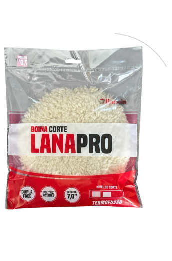 Boina Dupla Face Lana Pro 7 Corte Branca Polimento Lincoln