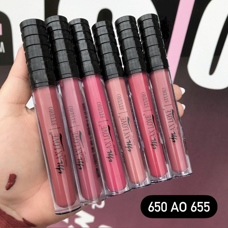 Batom líquido matte 30 horas - Max Love ( 650 ao 655)