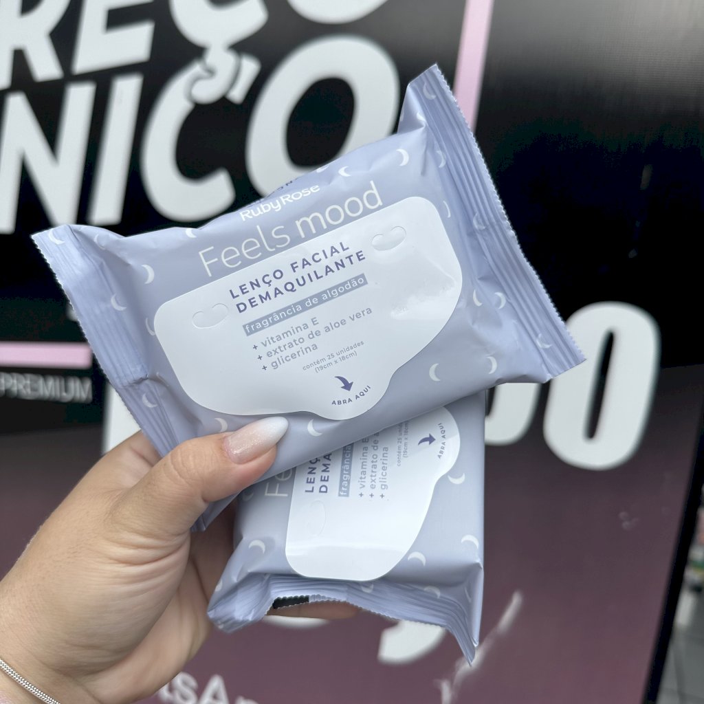 (PREMIUM) Lenço demaquilante Feels Mood - Ruby Rose DEM0027