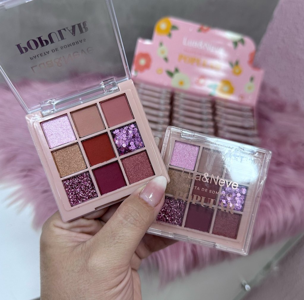 Paleta de sombras POPULAR - Lua e Neve (C)- SOM0062