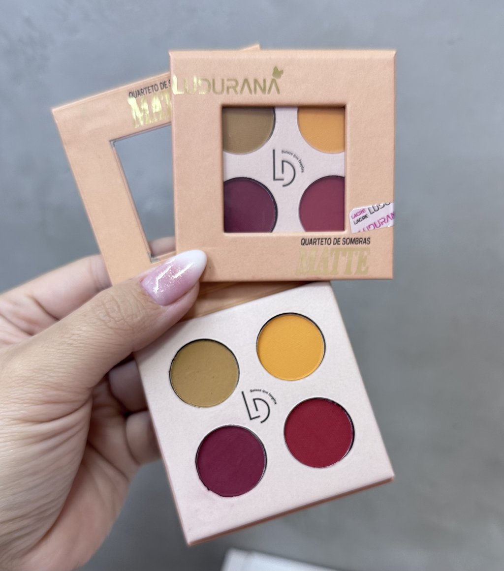 Paleta quarteto de sombras MATTE - Ludurana (Emb. Amarela) - SOM0050