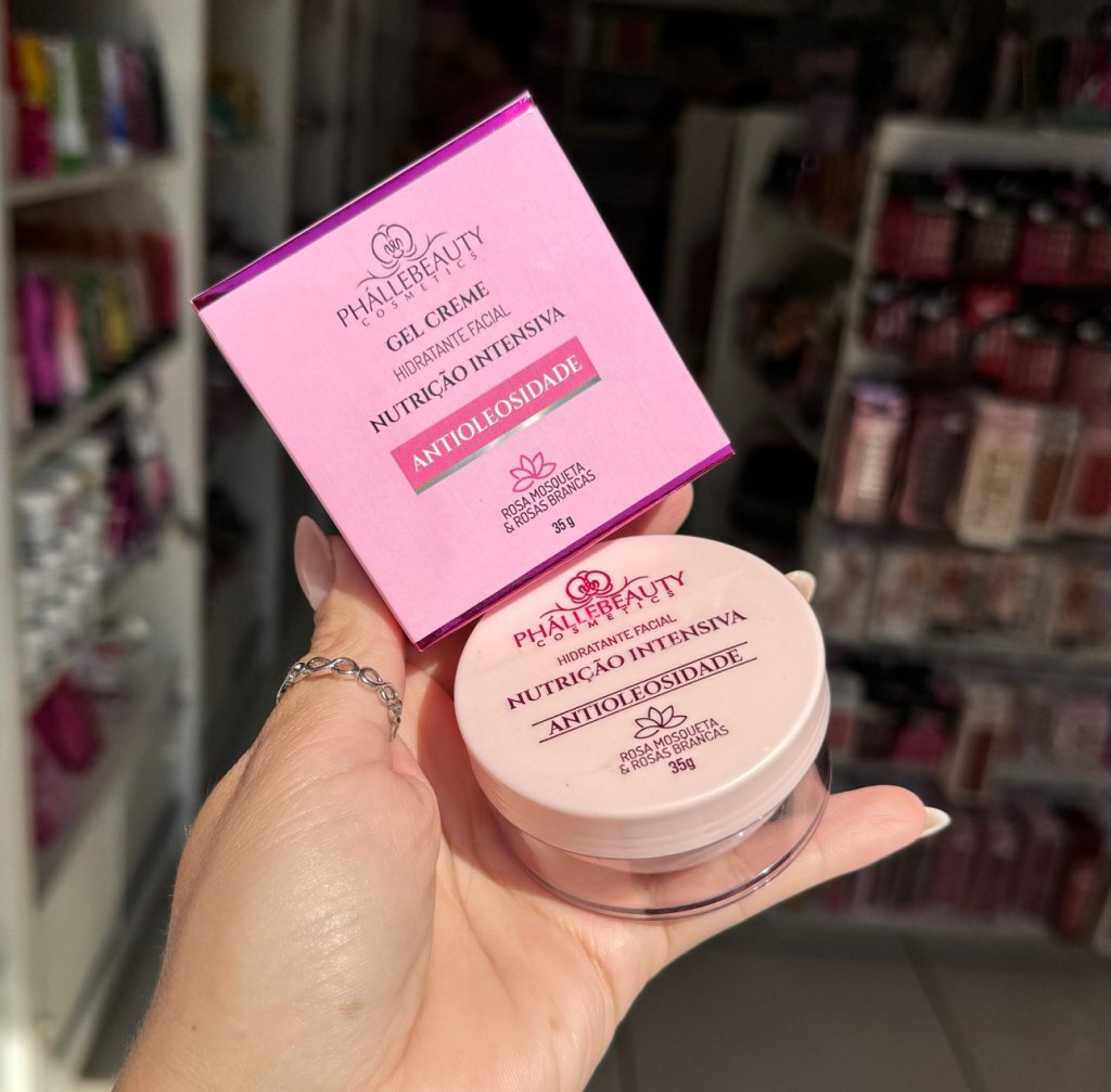 Gel Creme Hidratante Facial hidratação intensiva - Phallebeauty  - HID0010