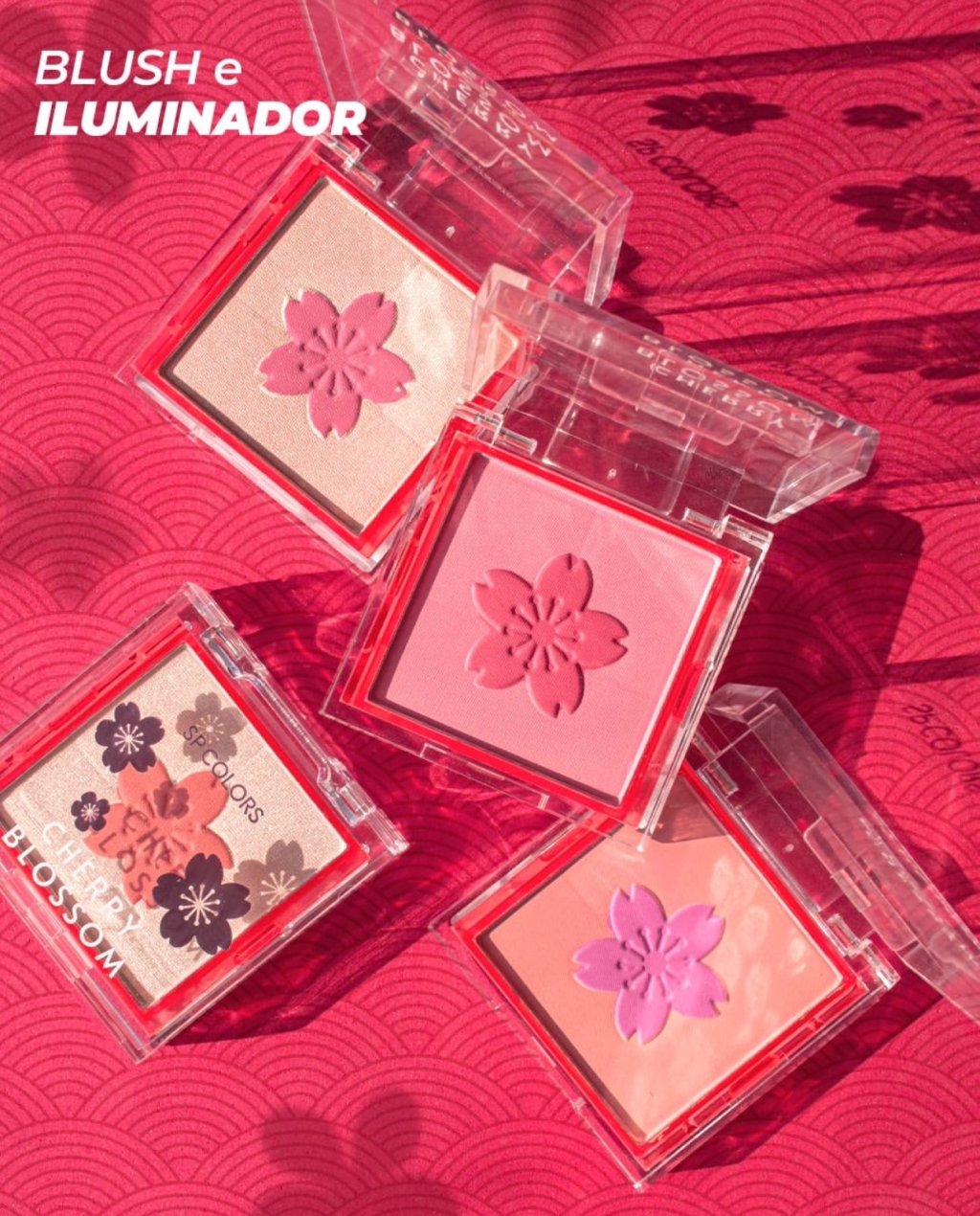 Blush e iluminador Cherry Blossom - Sp Color  - BLU0016