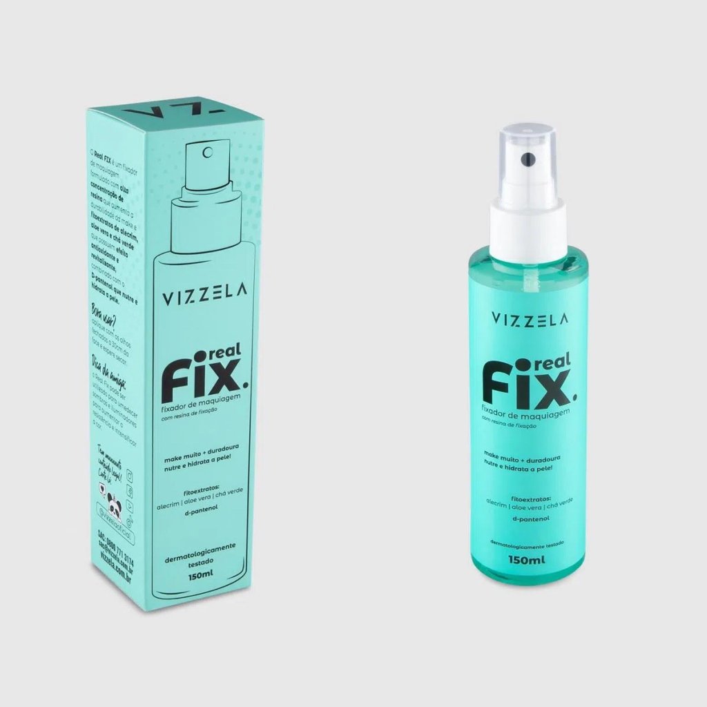 (PREMIUM) Fixador de maquiagem Fix Real 150ml - Vizzela - BRFX0007