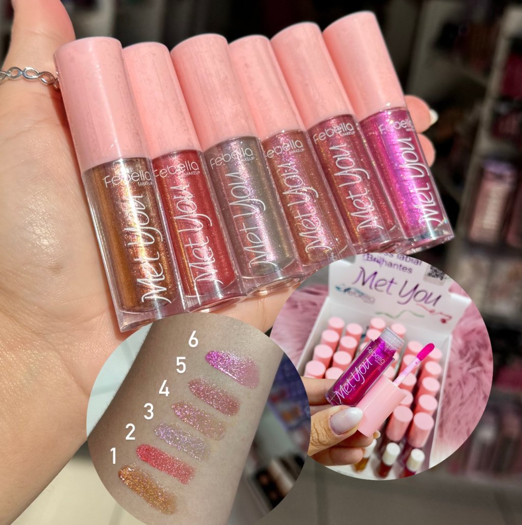 Gloss Labial Brilhantes Met You - Febella  - GLOS0017
