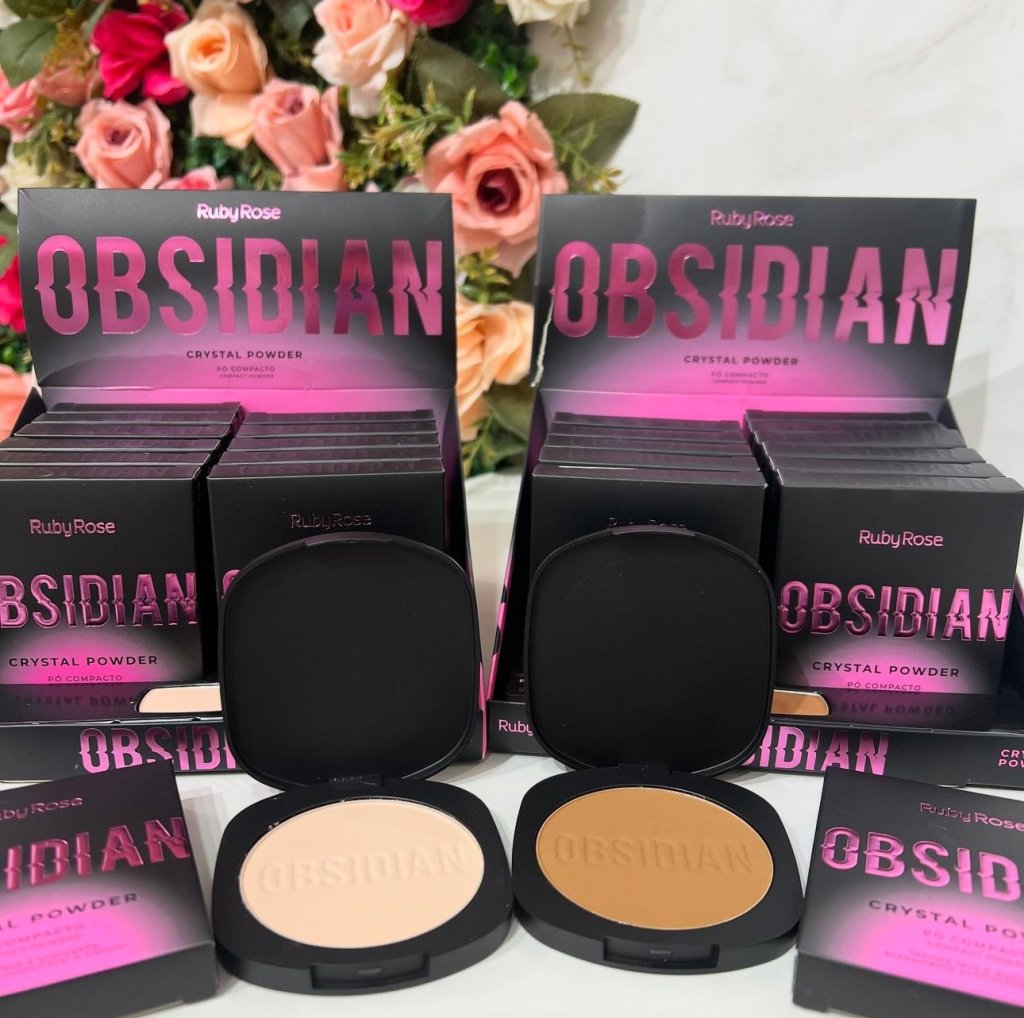 Pó Compacto Linha Obsidian - Ruby Rose   - PC0026