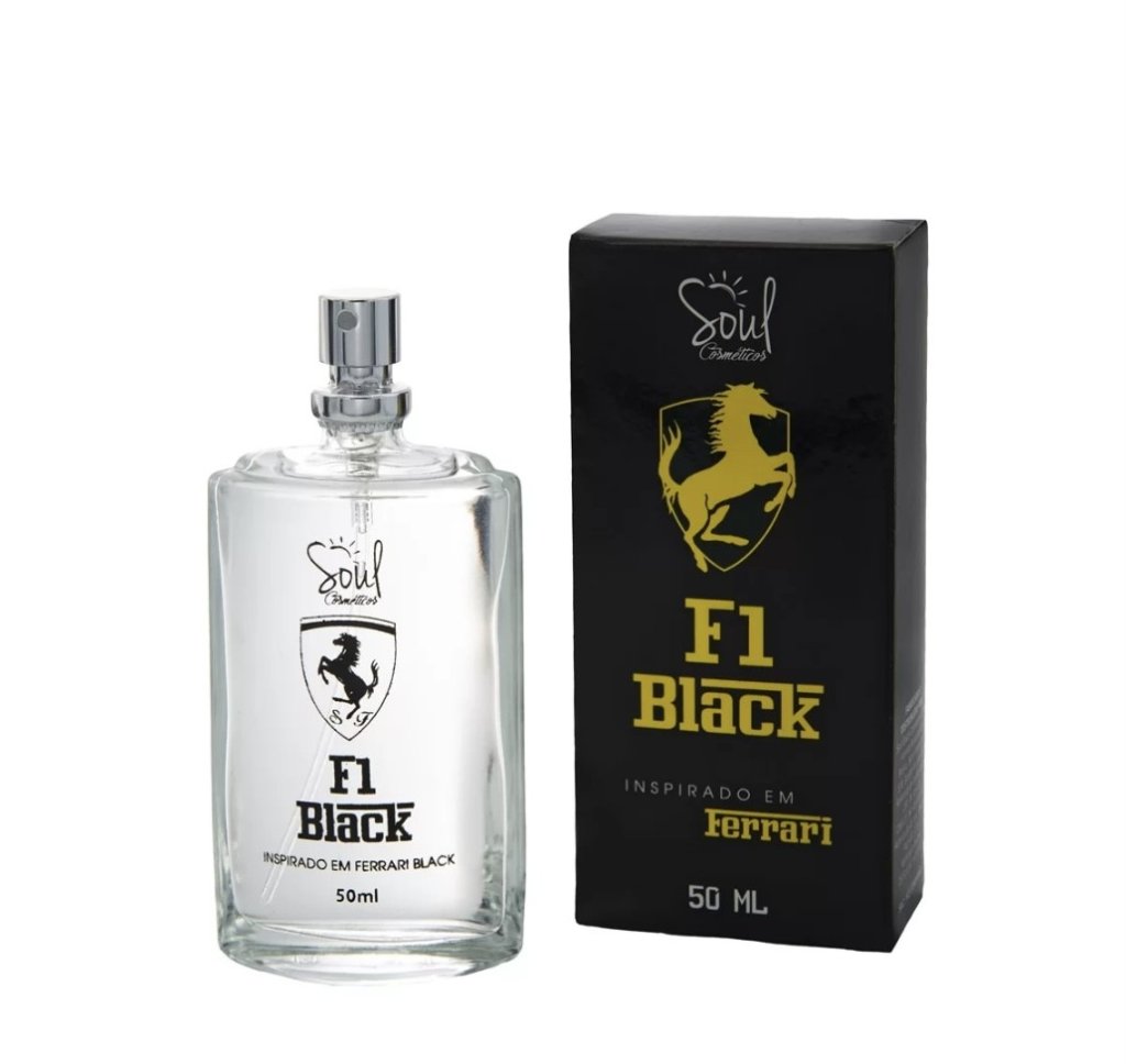 DEO COLÔNIA F1 BLACK 50 ML - SOUL COSMETICOS - PBS0008