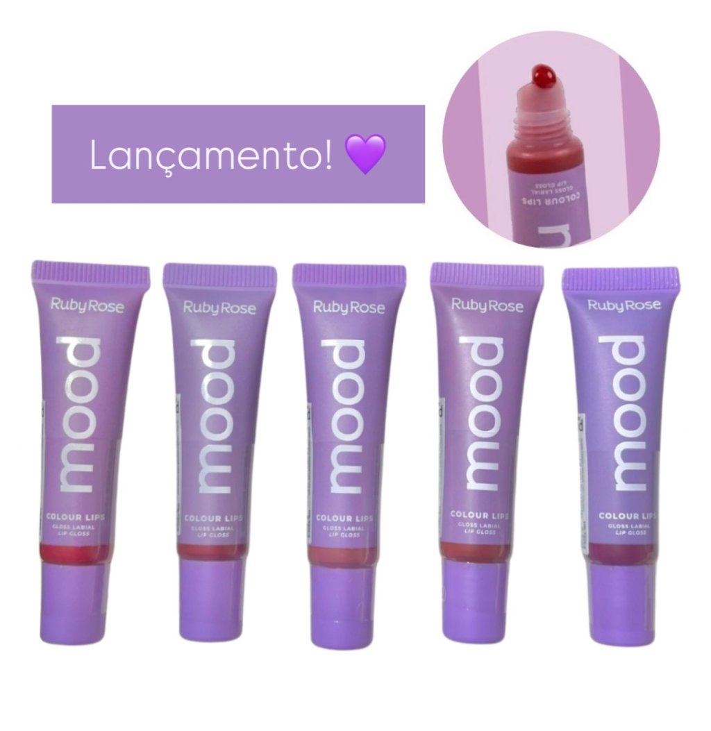 Gloss Labial- Colour Lips- Mood-Ruby Rose  - GLOS0005