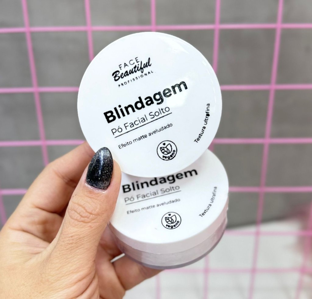 Pó facial solto translúcido Blindagem - Face Beauty  - PC0016