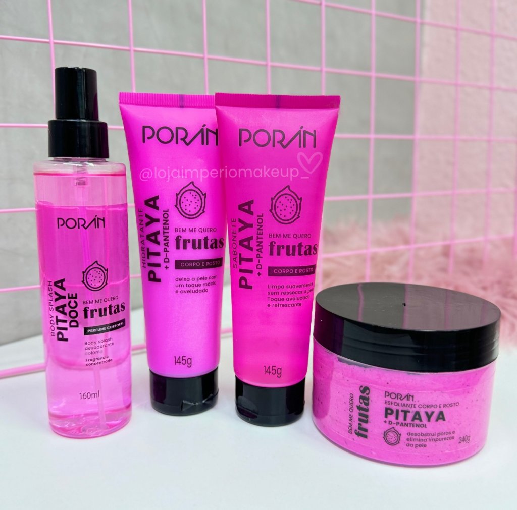 Kit completo de Corpo e Rosto Pitaya - Porán Cosméticos - SKIN0002