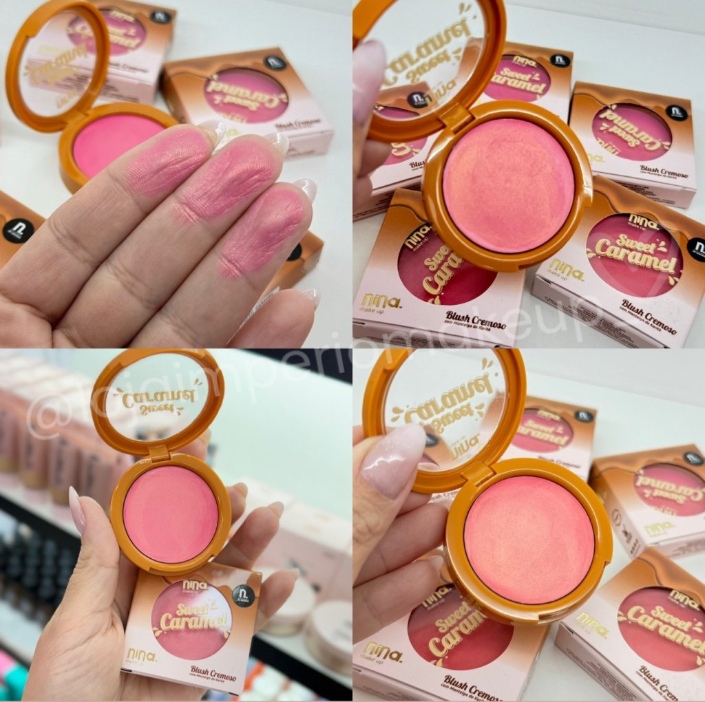 (PREMIUM) Blush Cremoso Sweet Caramel - Nina Makeup (Strawberry Caramel) BLU0029
