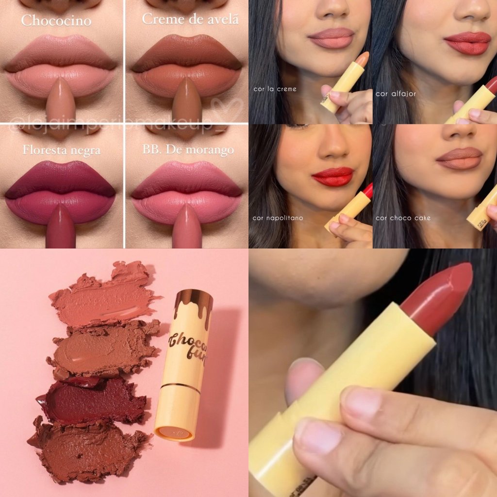 Batom Soft Matte Choco Fun - Fenzza - BAT0006