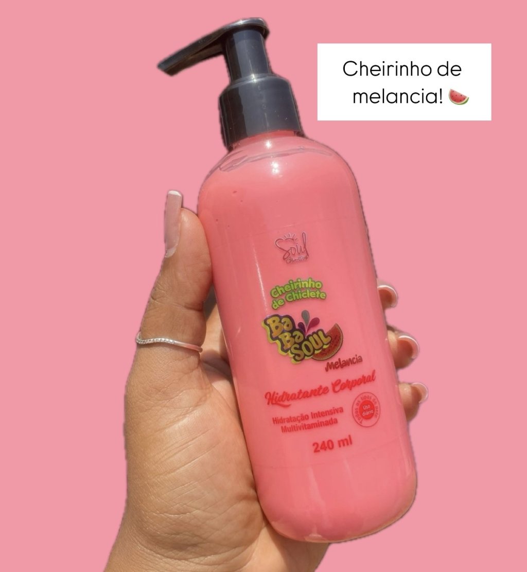 Hidratante Corporal Cherinho de Chiclete Melancia - Babasoul HID0043