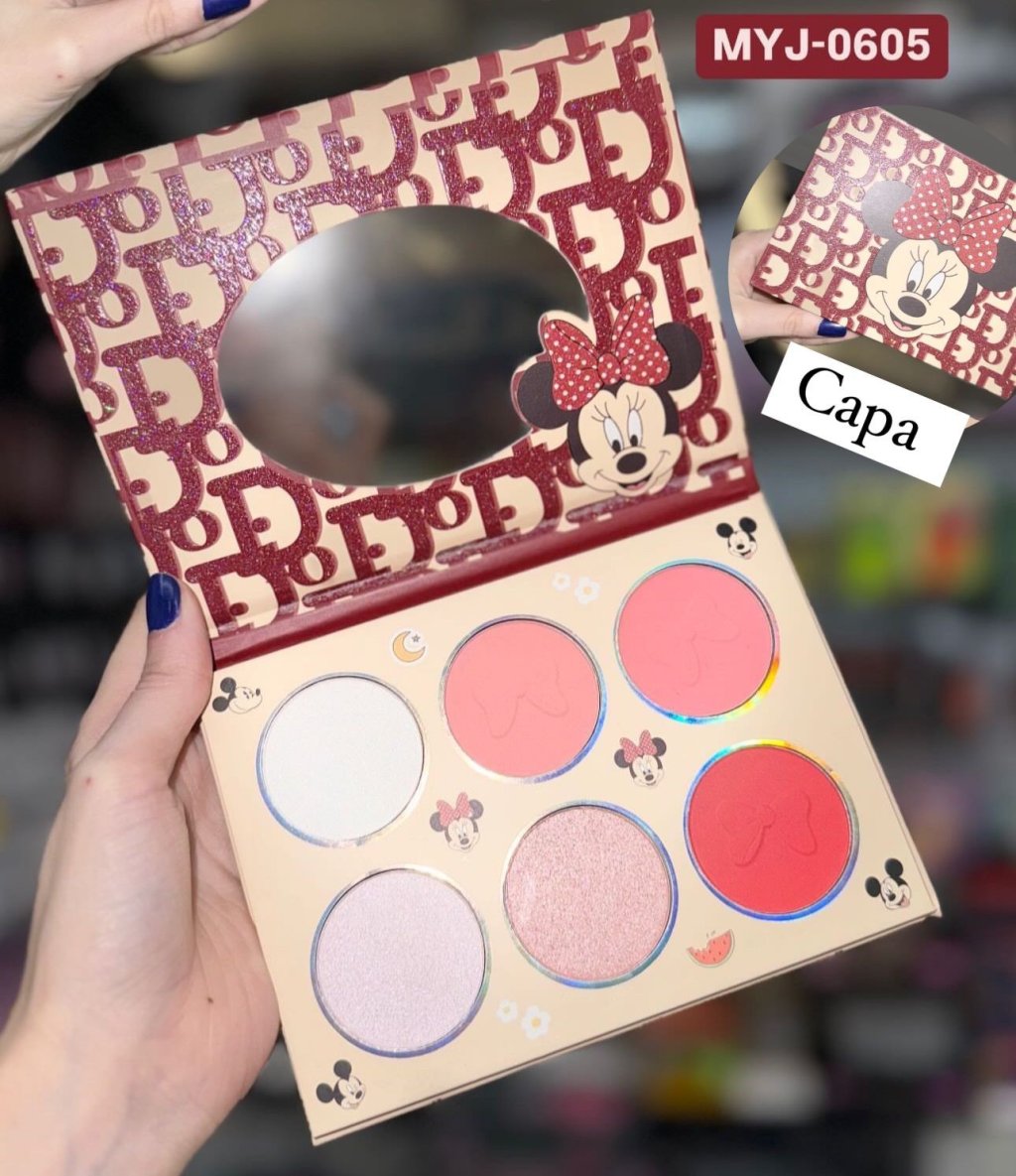 (PREMIUM) Paleta de blush e iluminador Minnie BLU0033