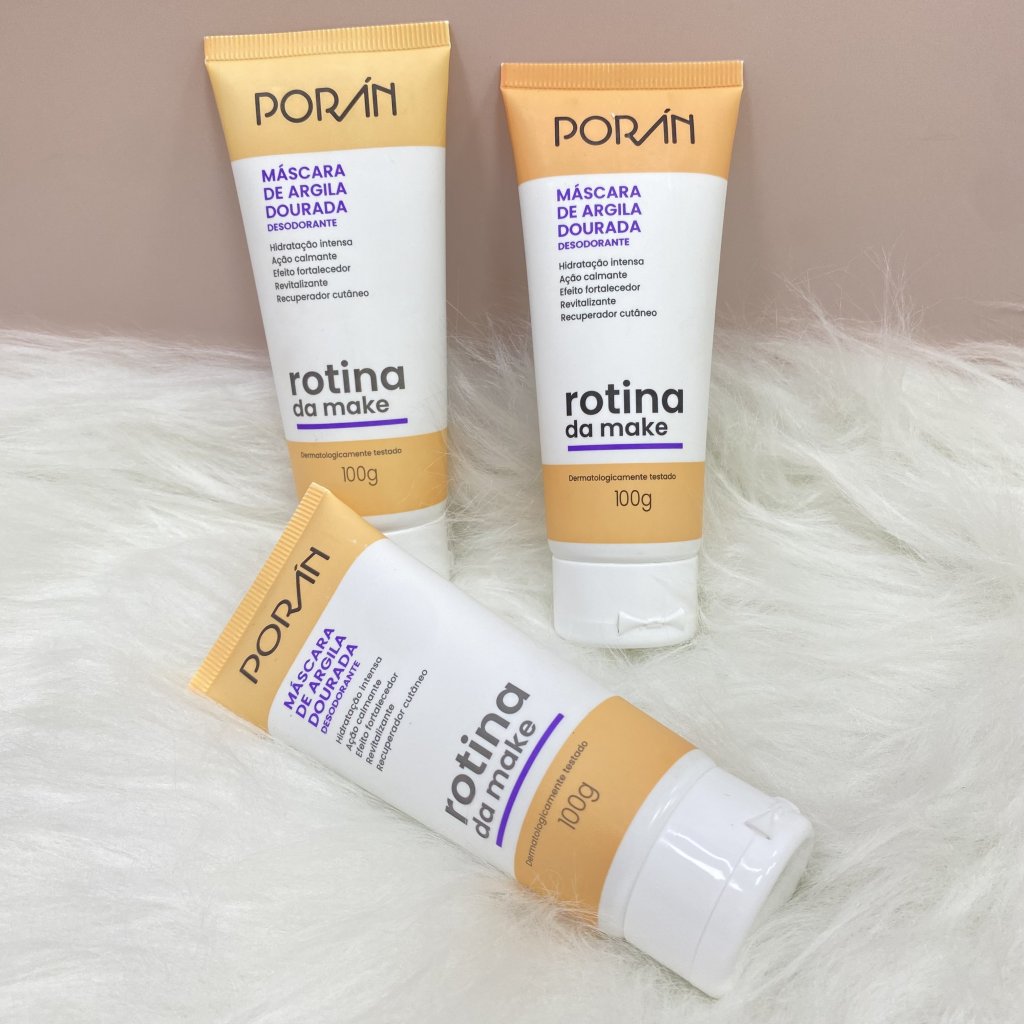 Máscara de argila dourada - Poran ARG0012