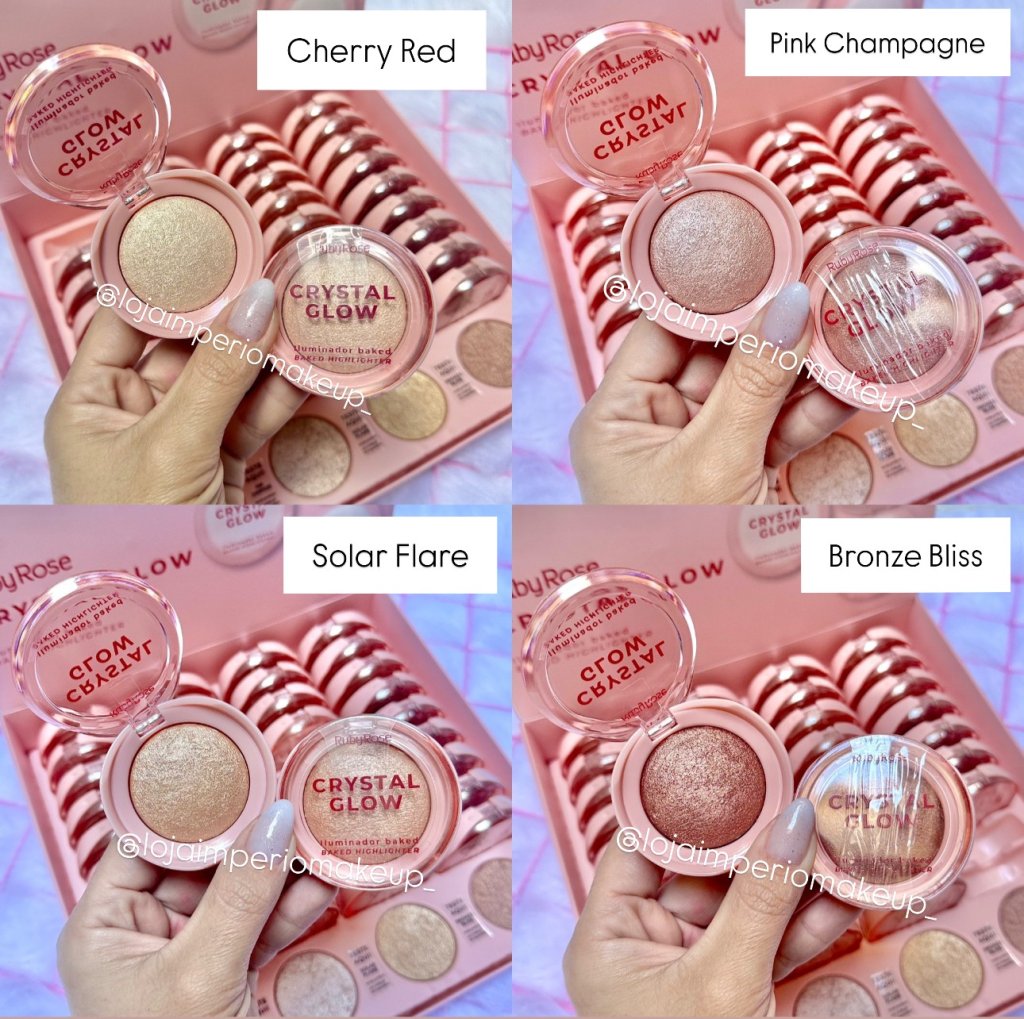 Iluminador Baked CRYSTAL GLOW - Ruby Rose Lançamento ILU0035